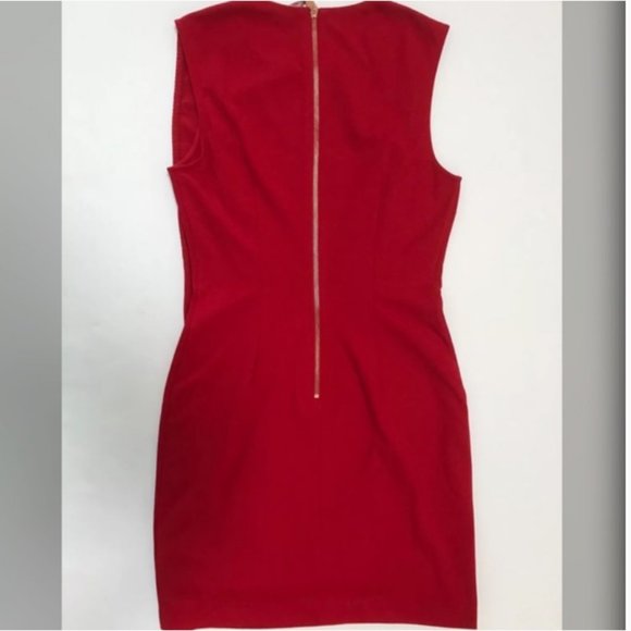 Ted Baker Burford Double Layer Embellished Red Dress size 4 (8-10) nwot - Picture 13 of 16